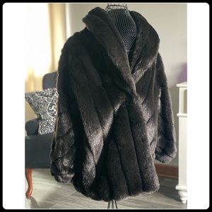 Monterey Fashions | vintage faux mink fur coat